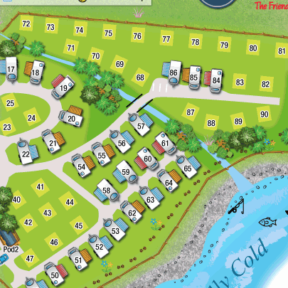 vector holiday park sample map