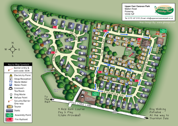 caravanparksample large holiday park map sample