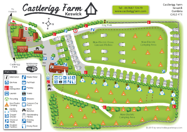 caslerigg page 1 large holiday park map sample