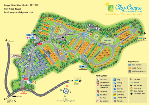 chycarnegbmapsa large holiday park map sample