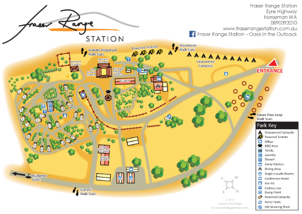 fraserrange large holiday park map sample
