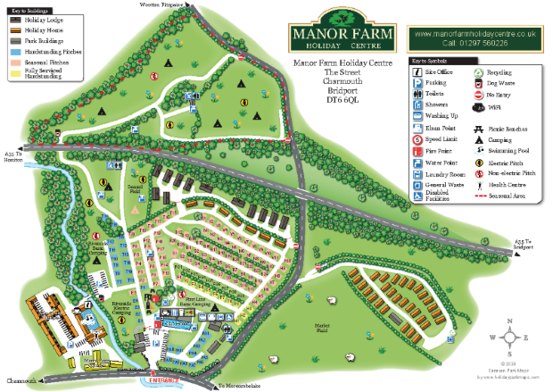 manorfarm large holiday park map sample