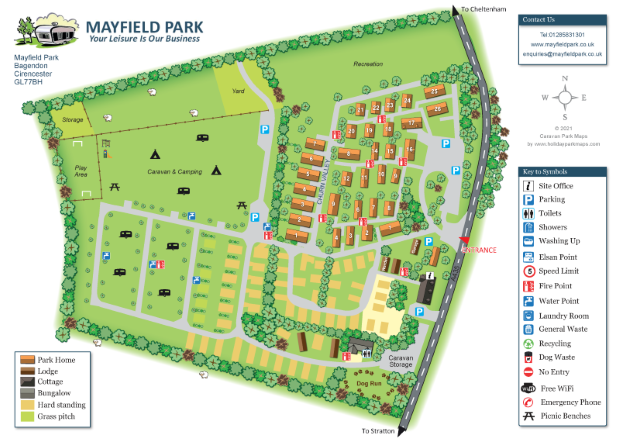 mayfieldcaravanparkmap large holiday park map sample