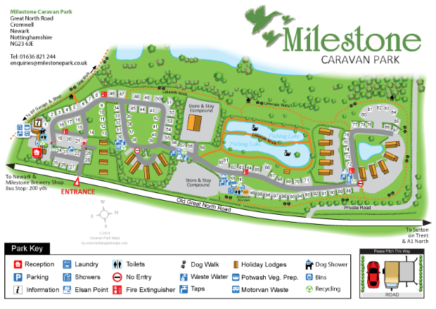 milestonemap large holiday park map sample