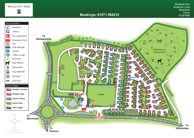 mullacottpark large holiday park map sample