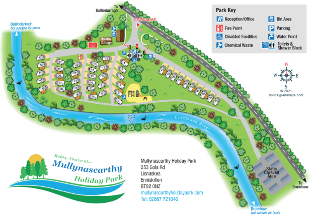 mullynasgarth large holiday park map sample