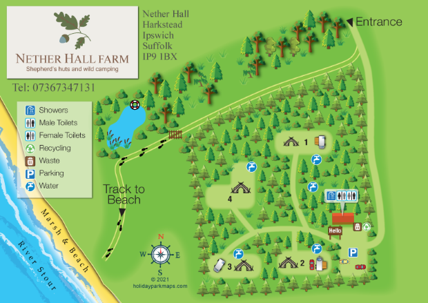 netherhall large holiday park map sample