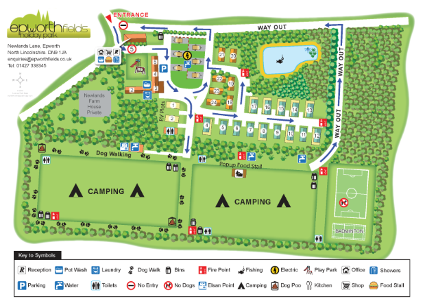 newlandsmap large holiday park map sample