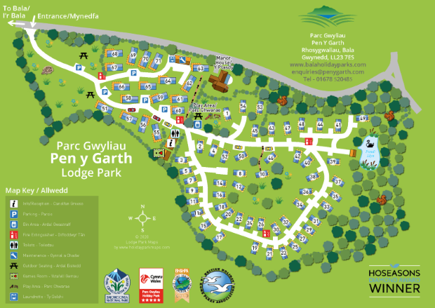 pengarth large holiday park map sample