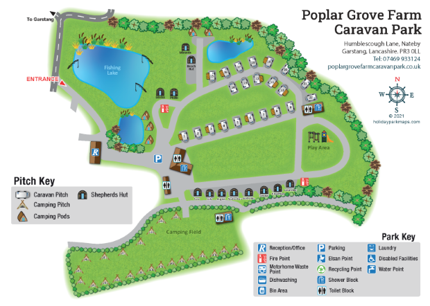 poplargrovemap large holiday park map sample