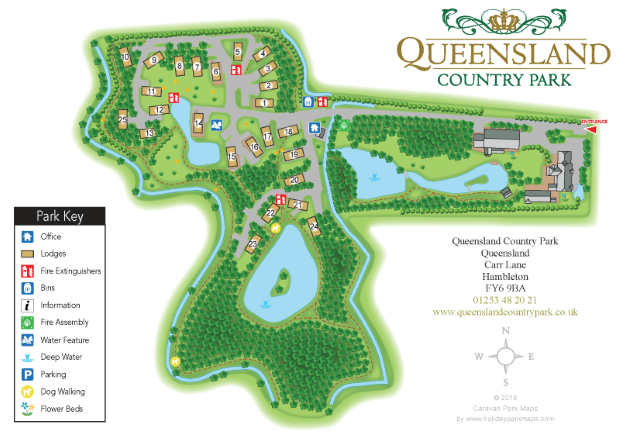queensland large holiday park map sample