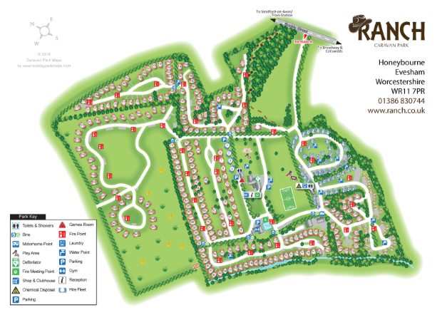 rancha large holiday park map sample