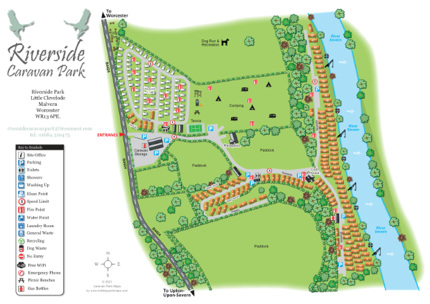 riversideplancolour large holiday park map sample