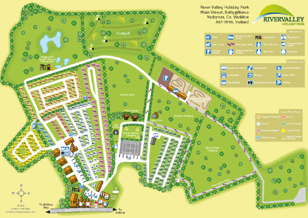 rivervvalley large holiday park map sample