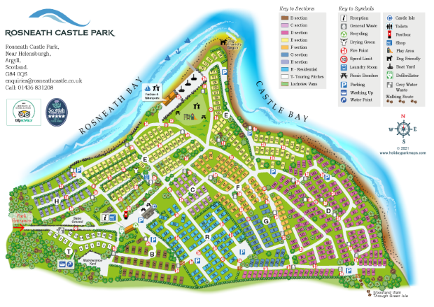 rosneathparkmapa large holiday park map sample