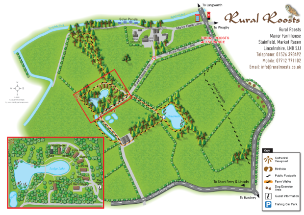 ruralroosts large holiday park map sample