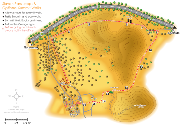 slavenpassloop large holiday park map sample