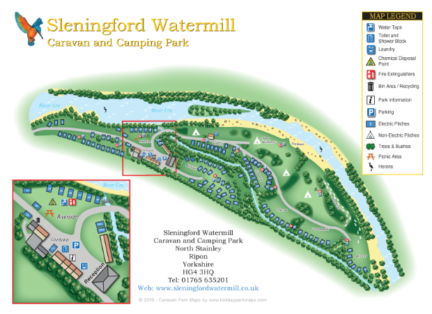 sleningfordmap large holiday park map sample