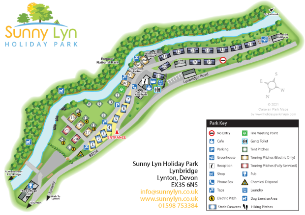 sunnylyn large holiday park map sample