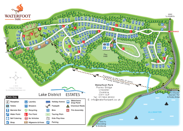 waterfoot large holiday park map sample