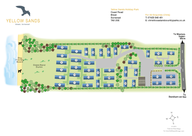yellowsands large holiday park map sample