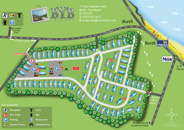 yfronmap large holiday park map sample