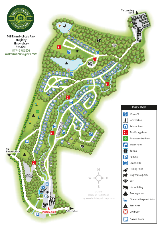 millfarmportraita large holiday park map sample
