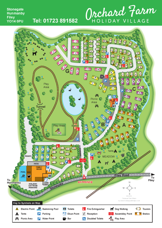 orchardpageholiday park map sample