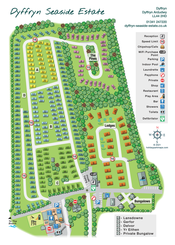 page page 2 large holiday park map sample