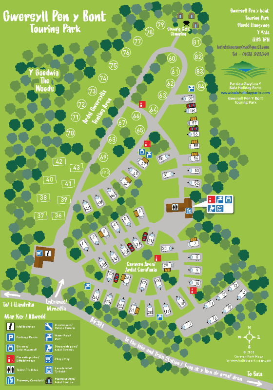 penybont large holiday park map sample