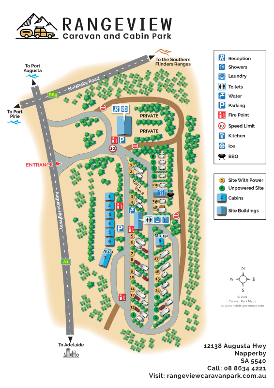 rangeveiwmap large holiday park map sample