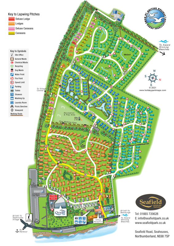 seafield large holiday park map sample