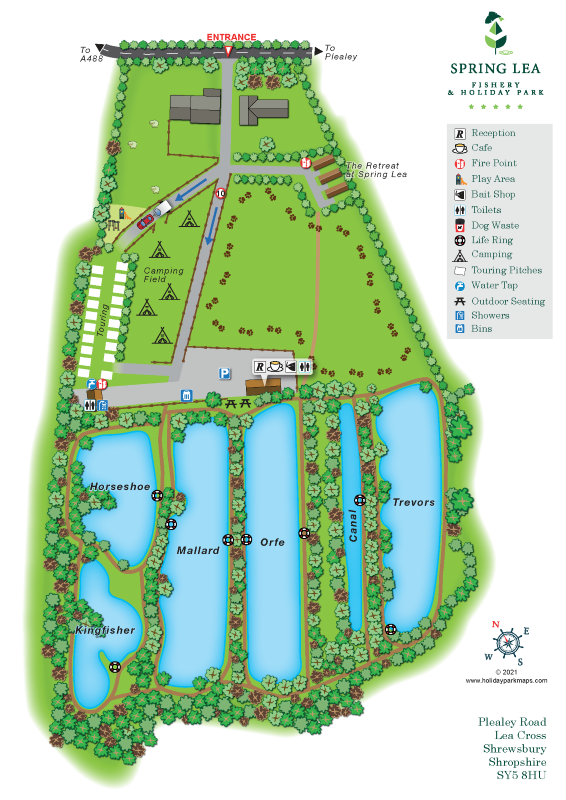 springleasalop large holiday park map sample