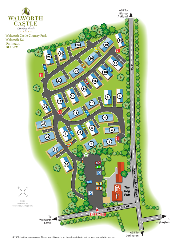 walworthcastlea large holiday park map sample